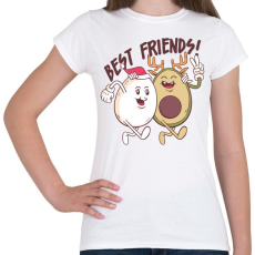 PRINTFASHION Karácsonyi barátok - Női póló - Fehér
