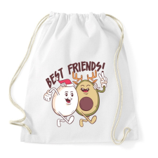 PRINTFASHION Karácsonyi barátok - Sportzsák, Tornazsák - Fehér tornazsák