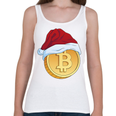 PRINTFASHION Karácsonyi bitcoin - Női atléta - Fehér