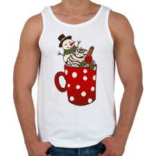 PRINTFASHION Karácsonyi bögre - Férfi atléta - Fehér atléta, trikó