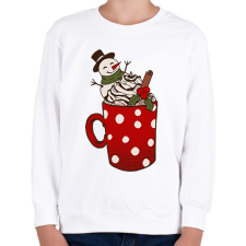 PRINTFASHION Karácsonyi bögre - Gyerek pulóver - Fehér gyerek pulóver, kardigán