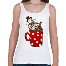 PRINTFASHION Karácsonyi bögre - Női atléta - Fehér