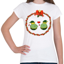 PRINTFASHION Karácsonyi borsók - Női póló - Fehér női póló