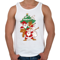 PRINTFASHION Karácsonyi csapat - Férfi atléta - Fehér