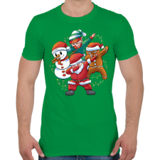 PRINTFASHION Karácsonyi csapat - Férfi póló - Zöld férfi póló