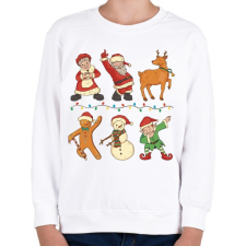 PRINTFASHION Karácsonyi csapat - Gyerek pulóver - Fehér gyerek pulóver, kardigán