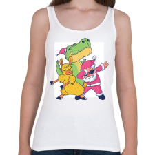 PRINTFASHION Karácsonyi csapat - Női atléta - Fehér női trikó