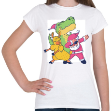 PRINTFASHION Karácsonyi csapat - Női póló - Fehér