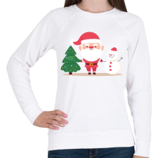 PRINTFASHION Karácsonyi csapat - Női pulóver - Fehér női pulóver, kardigán