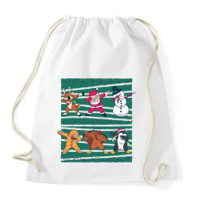 PRINTFASHION Karácsonyi dab - Sportzsák, Tornazsák - Fehér tornazsák
