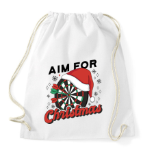 PRINTFASHION Karácsonyi darts - Sportzsák, Tornazsák - Fehér tornazsák