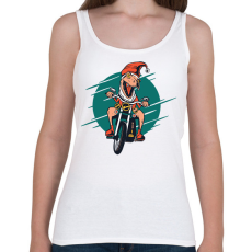 PRINTFASHION Karácsonyi dínó - Női atléta - Fehér