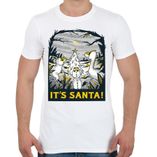 PRINTFASHION Karácsonyi dínók - Férfi póló - Fehér férfi póló