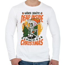 PRINTFASHION Karácsonyi humor - Férfi hosszú ujjú póló - Fehér