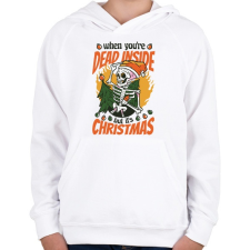 PRINTFASHION Karácsonyi humor - Gyerek kapucnis pulóver - Fehér gyerek pulóver, kardigán