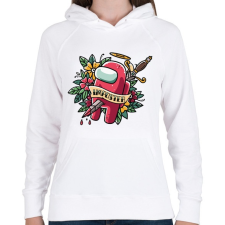 PRINTFASHION Karácsonyi impostor - among us meme - Női kapucnis pulóver - Fehér női pulóver, kardigán