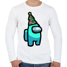 PRINTFASHION Karácsonyi Impostor - Férfi hosszú ujjú póló - Fehér