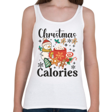 PRINTFASHION Karácsonyi kalória - Női atléta - Fehér