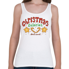 PRINTFASHION Karácsonyi kalóriák - Női atléta - Fehér