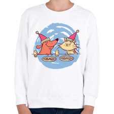 PRINTFASHION Karácsonyi kedvencek - Gyerek pulóver - Fehér gyerek pulóver, kardigán