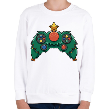 PRINTFASHION Karácsonyi kontroller - Gyerek pulóver - Fehér gyerek pulóver, kardigán