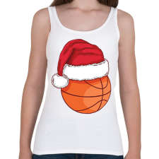 PRINTFASHION Karácsonyi kosárlabda - Női atléta - Fehér női trikó