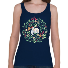 PRINTFASHION Karácsonyi maci - Női atléta - Sötétkék