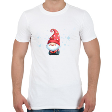 PRINTFASHION karácsonyi manó 2 - Férfi póló - Fehér férfi póló