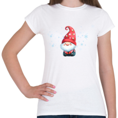 PRINTFASHION karácsonyi manó 2 - Női póló - Fehér