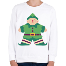 PRINTFASHION Karácsonyi manó - Gyerek pulóver - Fehér gyerek pulóver, kardigán