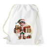 PRINTFASHION Karácsonyi manófiú - Sportzsák, Tornazsák - Fehér