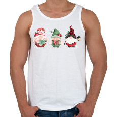 PRINTFASHION Karácsonyi manók - Férfi atléta - Fehér