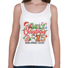 PRINTFASHION karácsonyi minta - Női atléta - Fehér női trikó