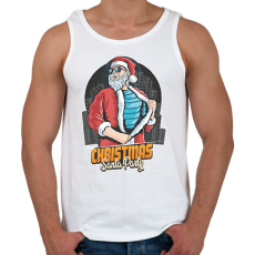 PRINTFASHION Karácsonyi party  - Férfi atléta - Fehér