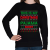 PRINTFASHION Karácsonyi pizsama póló - Női pulóver - Fekete