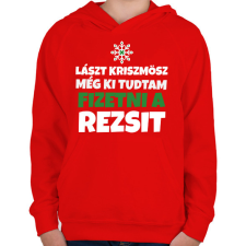 PRINTFASHION KARÁCSONYI REZSI - Gyerek kapucnis pulóver - Piros gyerek pulóver, kardigán