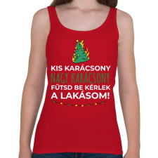 PRINTFASHION Karácsonyi rezsicsökkentés 5 - Női atléta - Cseresznyepiros női trikó