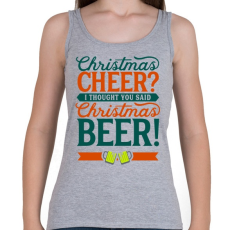 PRINTFASHION Karácsonyi sör - Női atléta - Sport szürke