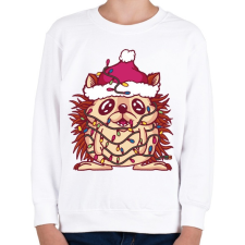 PRINTFASHION Karácsonyi süni - Gyerek pulóver - Fehér gyerek pulóver, kardigán