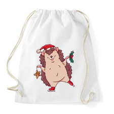 PRINTFASHION Karácsonyi süni - Sportzsák, Tornazsák - Fehér tornazsák