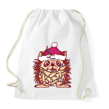 PRINTFASHION Karácsonyi süni - Sportzsák, Tornazsák - Fehér tornazsák