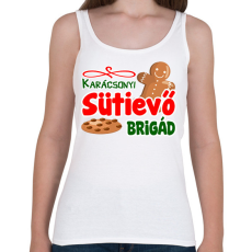 PRINTFASHION Karácsonyi sütievő brigád - Női atléta - Fehér