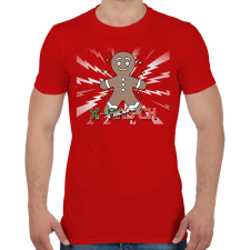 PRINTFASHION KARÁCSONYI SZÉNHIDRÁT - Férfi póló - Piros férfi póló