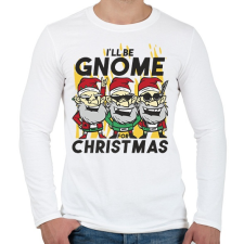 PRINTFASHION Karácsonyi törpék - Férfi hosszú ujjú póló - Fehér férfi póló