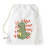 PRINTFASHION Karácsonyi Trex - Sportzsák, Tornazsák - Fehér