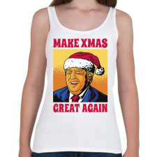 PRINTFASHION Karácsonyi Trump - Női atléta - Fehér női trikó