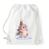 PRINTFASHION Karácsonyi unikornis - Sportzsák, Tornazsák - Fehér
