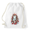 PRINTFASHION Karácsonyi unikornis - Sportzsák, Tornazsák - Fehér
