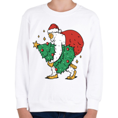 PRINTFASHION Karácsonyi yeti - Gyerek pulóver - Fehér