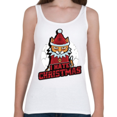 PRINTFASHION Karácsonyt utáló macska - Női atléta - Fehér